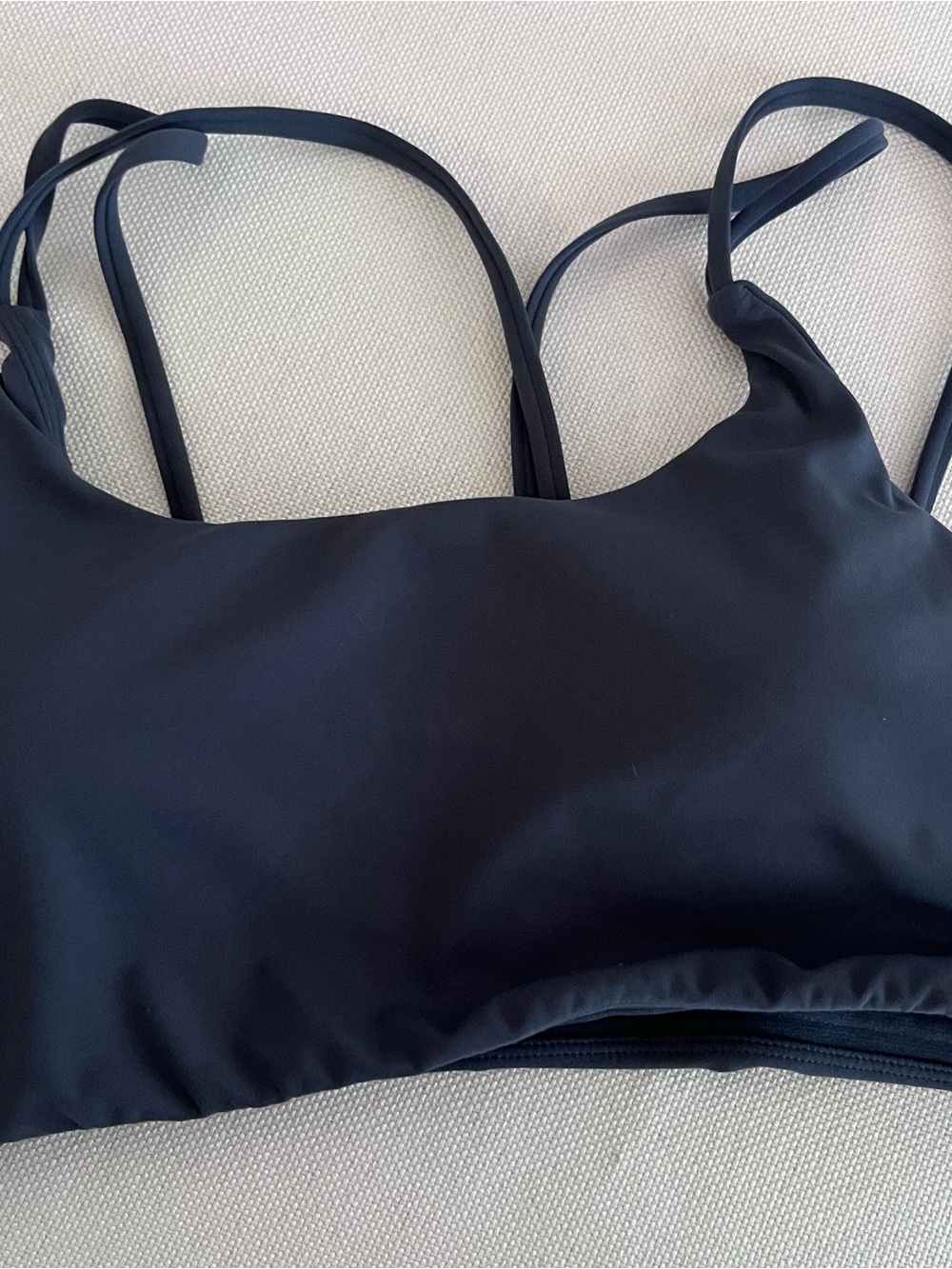 Paragon navy recstretch size large strappy sports bra